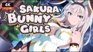 Sakura Bunny Girls Gameplay 4K PC Visual Novel [upl. by Aynav30]