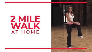 2 Mile Walk  At Home Workouts [upl. by Einnoj]