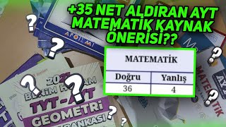 35 NET YAPTIRAN AYT MATEMATİK KAYNAK ÖNERİLERİ yks2021 [upl. by Hiltan274]