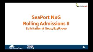 Navy SeaPort NxG opportunity Rolling Admissions in Spring 2024 [upl. by Ellehctim]