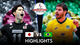 LEGENDARY MATCH  JAPAN vs BRAZIL  Mens Volleyball World Cup 2019 [upl. by Braunstein]