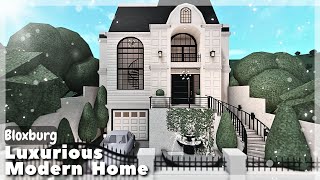 BLOXBURG Luxurious Modern Home Speedbuild  Roblox House Build [upl. by Eagle]