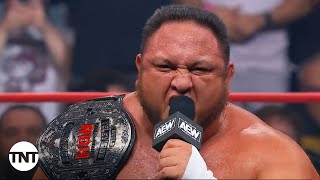 Samoa Joe Makes History And Challenges CM Punk To Make History At All In  AEW Collision  TNT [upl. by Belamy]