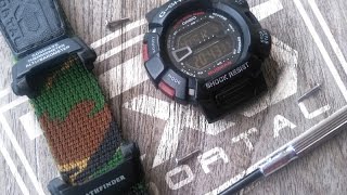 casio g shock mudman g9000 mod with pathfinder adapter and cxd immortal velcro strap [upl. by Marlon]