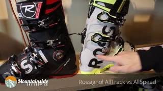 Rossignol AllTrack vs AllSpeed alpine boots [upl. by Euqinad456]