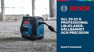 Precision och hållbarhet Bosch GLL 2022 G Professional linjelaser i detalj [upl. by Anilat]