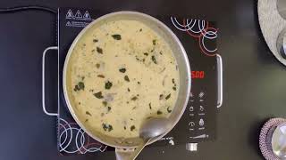 Making of delicious punjabi kadi on infrared cooktop  Simple cooking and easy to use [upl. by Dosia]