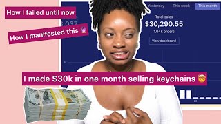 HOW I MADE 30000 IN ONE MONTH SELLING KEYCHAINS HOW IVE LEARNED FROM FAILURE ENTREPRENEUR LIFE [upl. by Nede584]