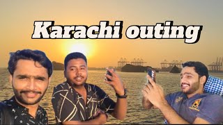 Karachi outing chinaport 😎 M khan ki pics nhi le M khan naraz [upl. by Casimire]