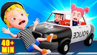 Police Car Song  Nursery Rhymes and Kids Songs [upl. by Inohs]