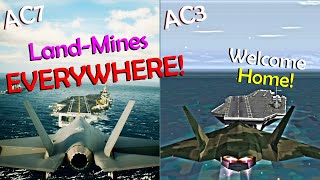 Carrier Landing FAIL in Ace Combat  Part 2 [upl. by Airotnahs]