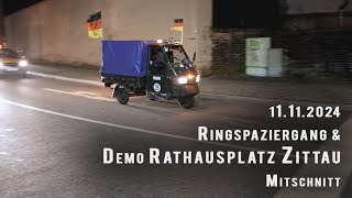 Spaziergang und Montagsdemo 11112024 in Zittau [upl. by Nus]