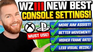 Must Use UPDATED Console Settings For Warzone amp MW3 Best PS5XBOX Controller Graphics amp More [upl. by Asirb]