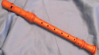 Louis Hotteterre Alto Recorder  WIBoxwoodCastello  a392Hz [upl. by Milon]