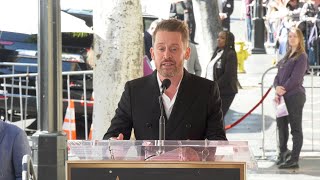 Macaulay Culkin Speech at his Hollywood Walk of Fame Star Ceremony [upl. by Ikin]