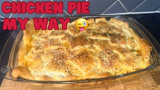 The best homemade chicken pie 🥧 [upl. by Llerral]