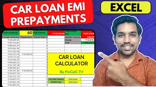 Car Loan Prepayment  How To Pay Car Loan Faster Excel Calculator [upl. by Nirrek967]