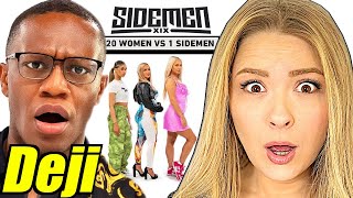 Couple Reacts To 20 WOMEN VS 1 SIDEMEN DEJI EDITION [upl. by Ausoj]