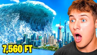 The BIGGEST TSUNAMI In HISTORY world record [upl. by Elleneg648]