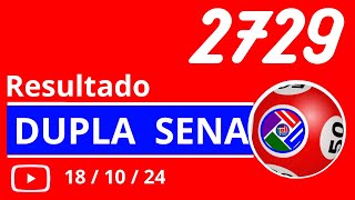 Dupla Sena de 2728  Resultado da dopla sena concurso 2728 [upl. by Rennerb]