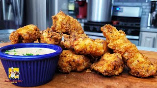 Crispy Chicken Tenders with Garlic Chili Sauce Recipe [upl. by Ethyl]