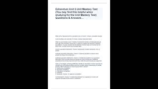 Edmentum Unit 5 Unit Mastery Test You may find this helpful when studying for the Unit Mastery Test [upl. by Hen730]