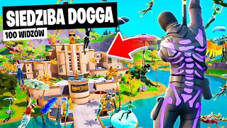 100 WIDZÓW na SIEDZIBA DOGGA w Fortnite [upl. by Ceevah]