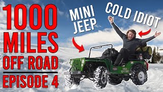 Will the mini jeep make it to Moab Ep4 Snow camping 10000ft [upl. by Airotna]