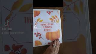 Hosting Thanksgiving Get organized with a printable Thanksgiving Planning Binder thanksgiving [upl. by Eellehs]