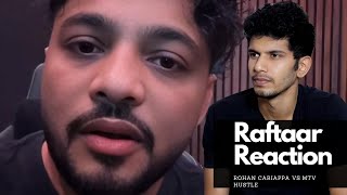 Raftaar Reaction On Rohan Cariappa vs MTV Hustle  Instagram Live  Musical Satans  Hustle Season 4 [upl. by Sugihara]