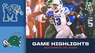 Game Highlights Memphis vs Tulane Nov 28 2024 [upl. by Masson98]