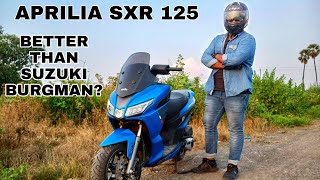 Aprilia SXR 125  Better than Suzuki Burgman Street and Ntorq [upl. by Lleynod]