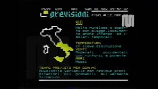 1985 Rai Rete1 TeleVideo pagine dimostrative 2 novembre [upl. by Quiteria830]