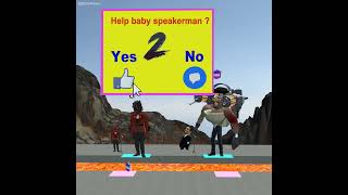 Can You Help Baby Speaker Man Charge His Battery To Overcome The Challenge shorts trending [upl. by Cherrita893]