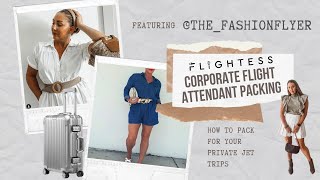 How to Pack as a Corporate Flight Attendant from The Fashion Flyer [upl. by Mylo]