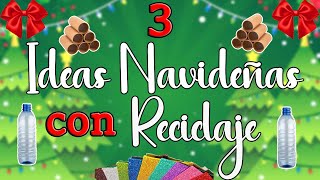 Tres ideas geniales de reciclaje para tu Navidad 🌟🎄 [upl. by Westbrook]