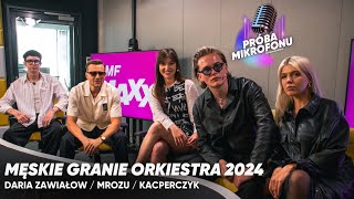 Męskie Granie Orkiestra 2024 Daria Zawiałow Mrozu Kacperczyk  wywiad [upl. by Htidirrem284]