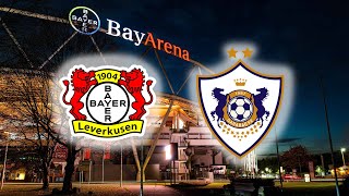 Europa League Achtelfinale Bayer Leverkusen  Qarabag 2024 [upl. by Zeta686]