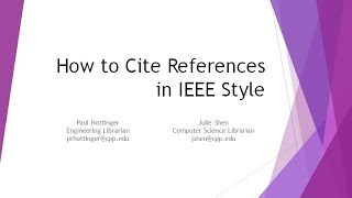 IEEE Citation Style Tutorial [upl. by Adnofal]