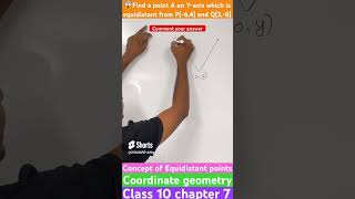 😱🔥How to solve equidistant points question coordinate geometry class10 shorts coordinategeometry [upl. by Inhoj]