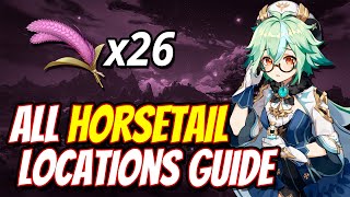 Horsetail All Locations FAST FARMING ROUTE  Genshin Impact 21 [upl. by Akinom]