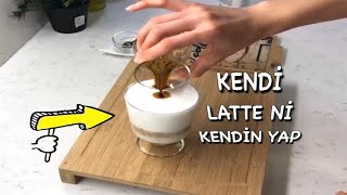 Evde Latte Macchiato nasıl yapılır  beş dakikada kolay latte macchiato yapımı [upl. by Miah384]