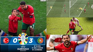 Turkey Vs Portugal 0  3 match highlights  2024 [upl. by Nage]