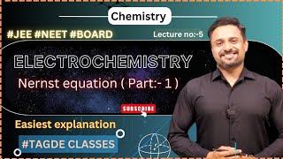 ELECTROCHEMISTRY  Nernst equation   Lecture5 [upl. by Behn967]