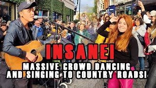 MASSIVE CROWD Singing and Dancing to COUNTRY ROADS​ [upl. by Olav]