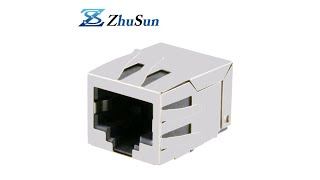 RJMG1850071414R Compatible ZhuSun Jack China rj45 SMD assemblies supplier [upl. by Ahser334]