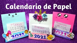 Calendario para Año Nuevo 2021Kawaii Cute Paper Desk CalendarEl Mundo de MyG [upl. by Mcnalley923]