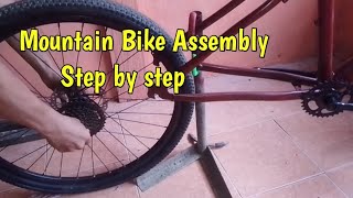 Mountain Bike Assembly Step by step  With Guide [upl. by Xuaeb]