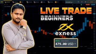 How to trade in exness live  Exness live trading in hindi  Exness trading strategy [upl. by Icaj386]