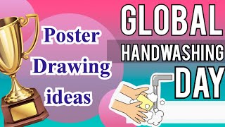 Global Handwashing Day Drawing ideas 2024  Global Handwashing Day Poster Handwashing Day Drawings [upl. by Ycal320]